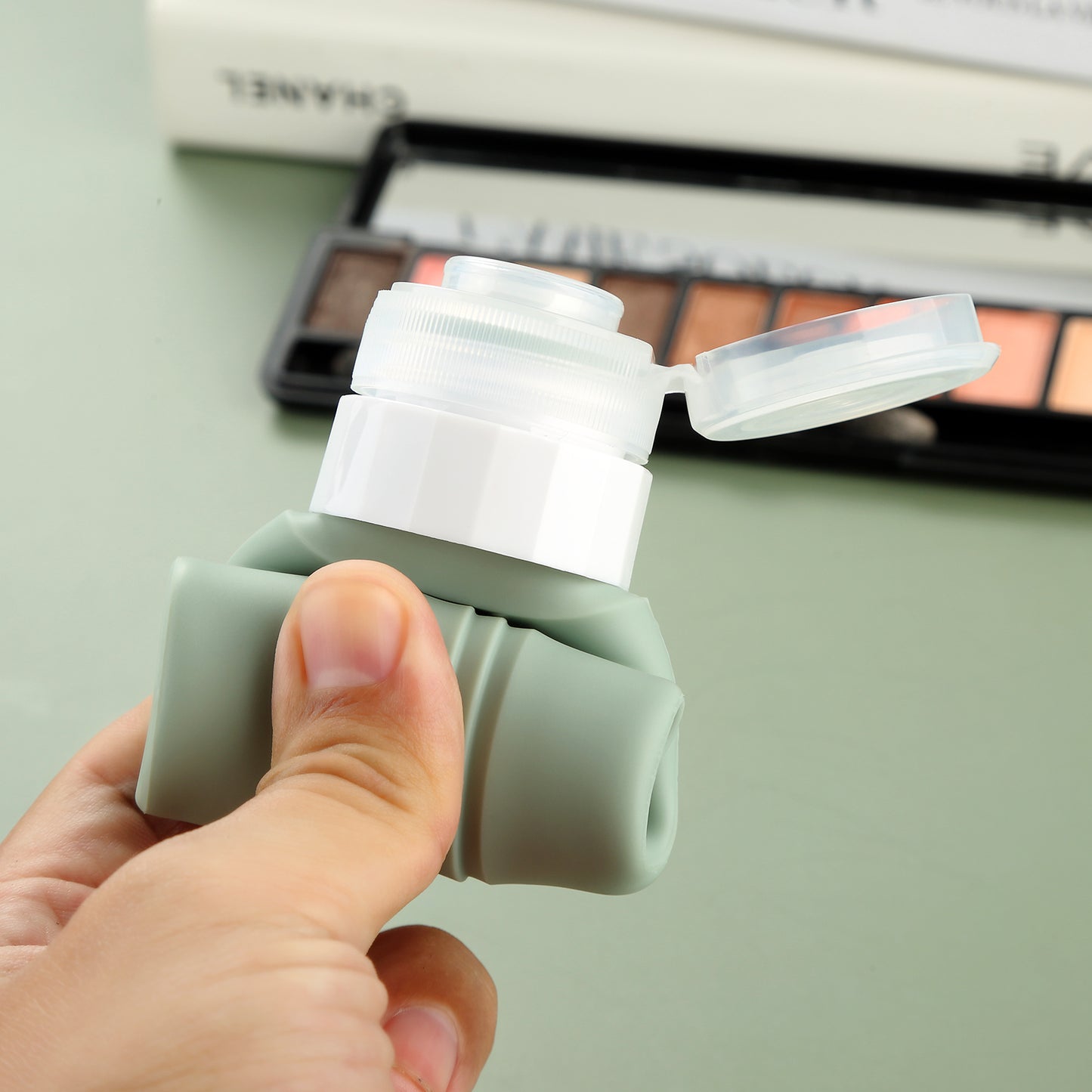 Mrsdry Travel Bottles for Toiletries, Tsa Approved 3oz Travel Size Containers BPA Free Leak Proof Refillable Liquid Silicone Squeezable Travel Accessories for Shampoo Conditioner Lotion (4 Pack)