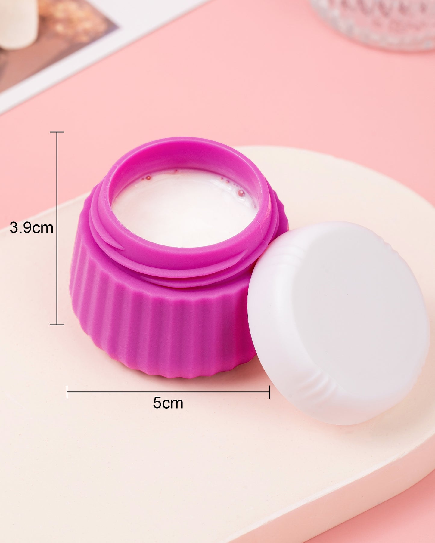 Mrsdry Travel Containers for Toiletries 4 Pack, TSA Approved Travel Size Toiletries, Portable Size Containers, With Clear Bag Leak Proof Silicone Jars, Essentials Creams Jars Carrying Small Items