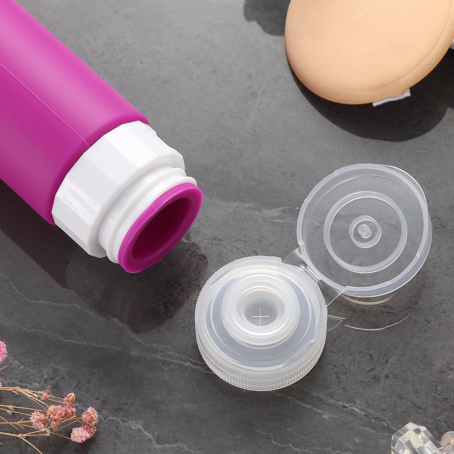 Mrsdry Travel Bottles for Toiletries, Tsa Approved, Travel Size Containers, BPA Free Leak Proof Tubs Refillable Liquid Accessories for Cometic Shampoo and Lotion Soap