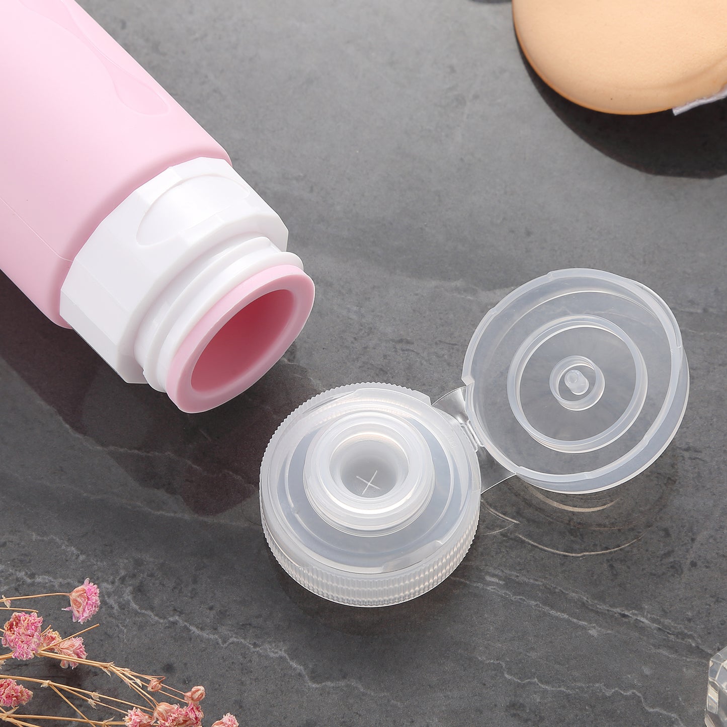 Mrsdry Travel Bottles for Toiletries, Tsa Approved, Travel Size Containers, BPA Free Leak Proof Tubs Refillable Liquid Accessories for Cometic Shampoo and Lotion Soap