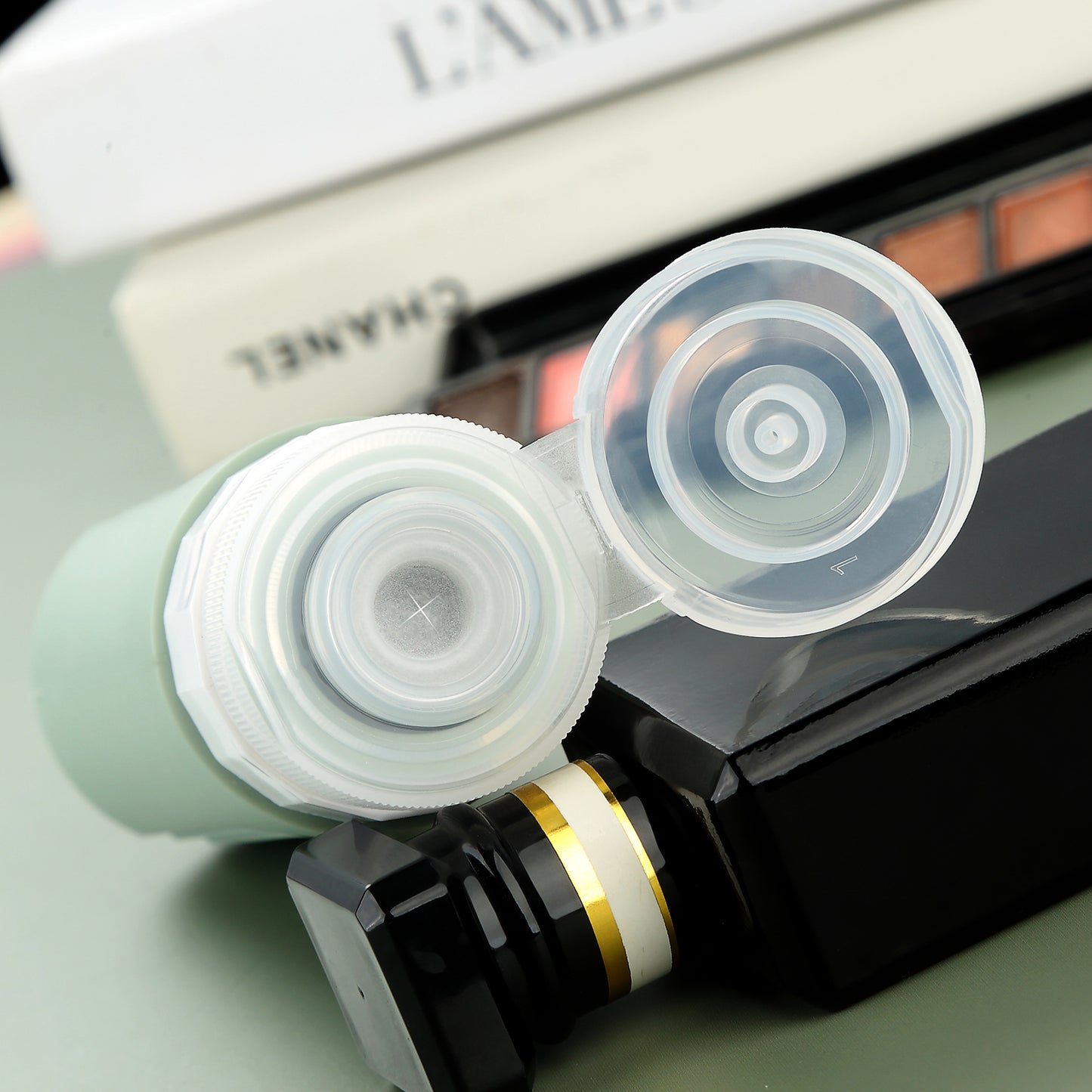 Mrsdry Travel Bottles for Toiletries, Tsa Approved 3oz Travel Size Containers BPA Free Leak Proof Refillable Liquid Silicone Squeezable Travel Accessories for Shampoo Conditioner Lotion (4 Pack)