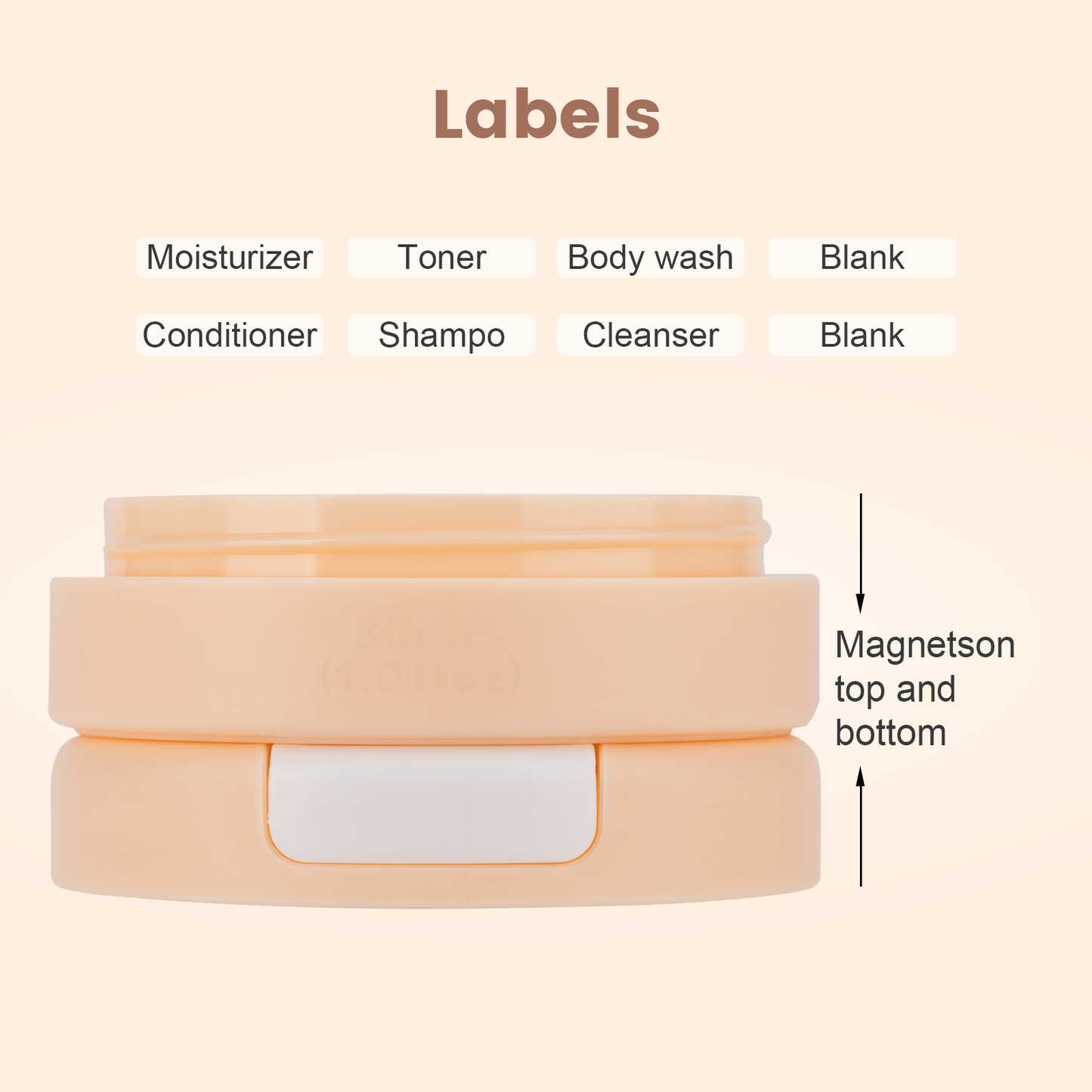 Mrsdry Travel Containers for Toiletries, Silicone Cream Jars TSA Approved Travel Size Containers with Clear Bag, Leak-proof Travel Accessories with Lid for Cosmetic Face Body Hand Cream (4 Pack)