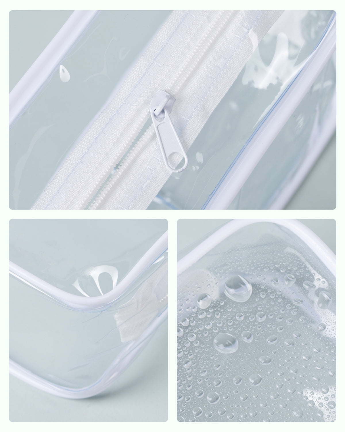 Mrsdry Travel Containers for Toiletries, TSA Approved Travel Size Toiletries 4 Pack, Refillable Containers, with Clear Bag, Leak Proof Silicone Jars, Essentials Creams Jars Carrying Small Items