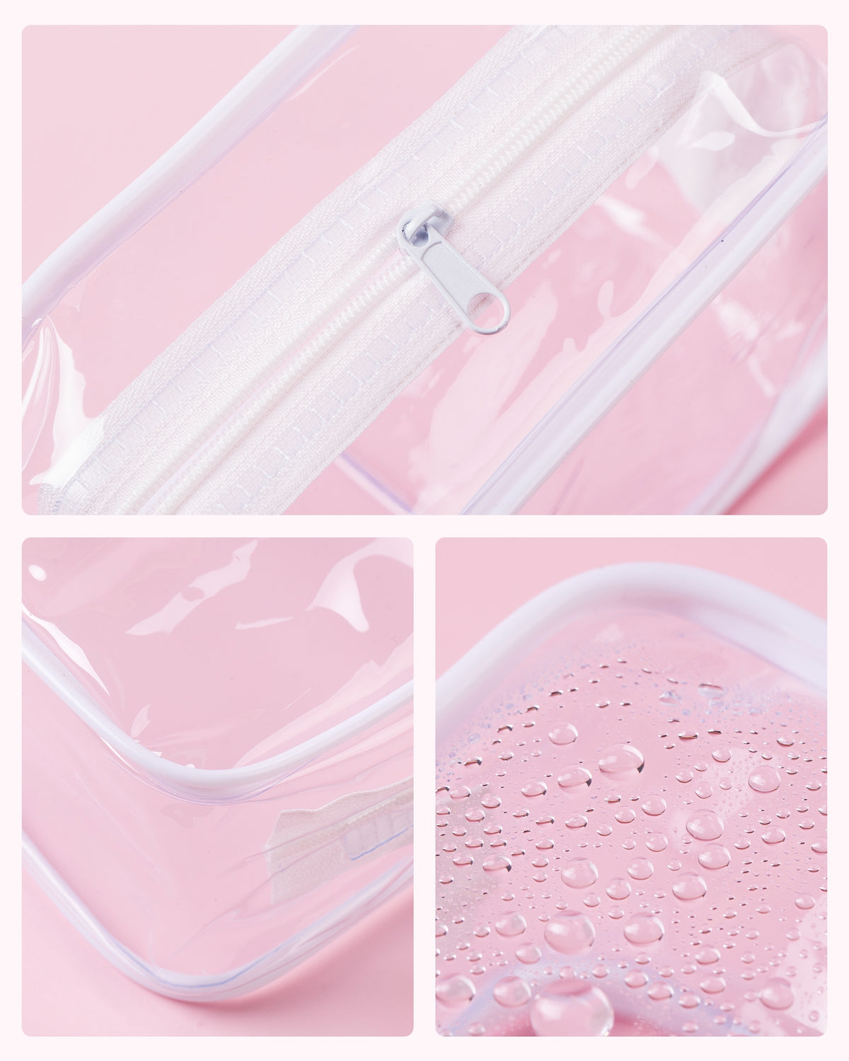 Mrsdry Travel Containers for Toiletries, TSA Approved Travel Size Toiletries 4 Pack, Refillable Containers, with Clear Bag, Leak Proof Silicone Jars, Essentials Creams Jars Carrying Small Items