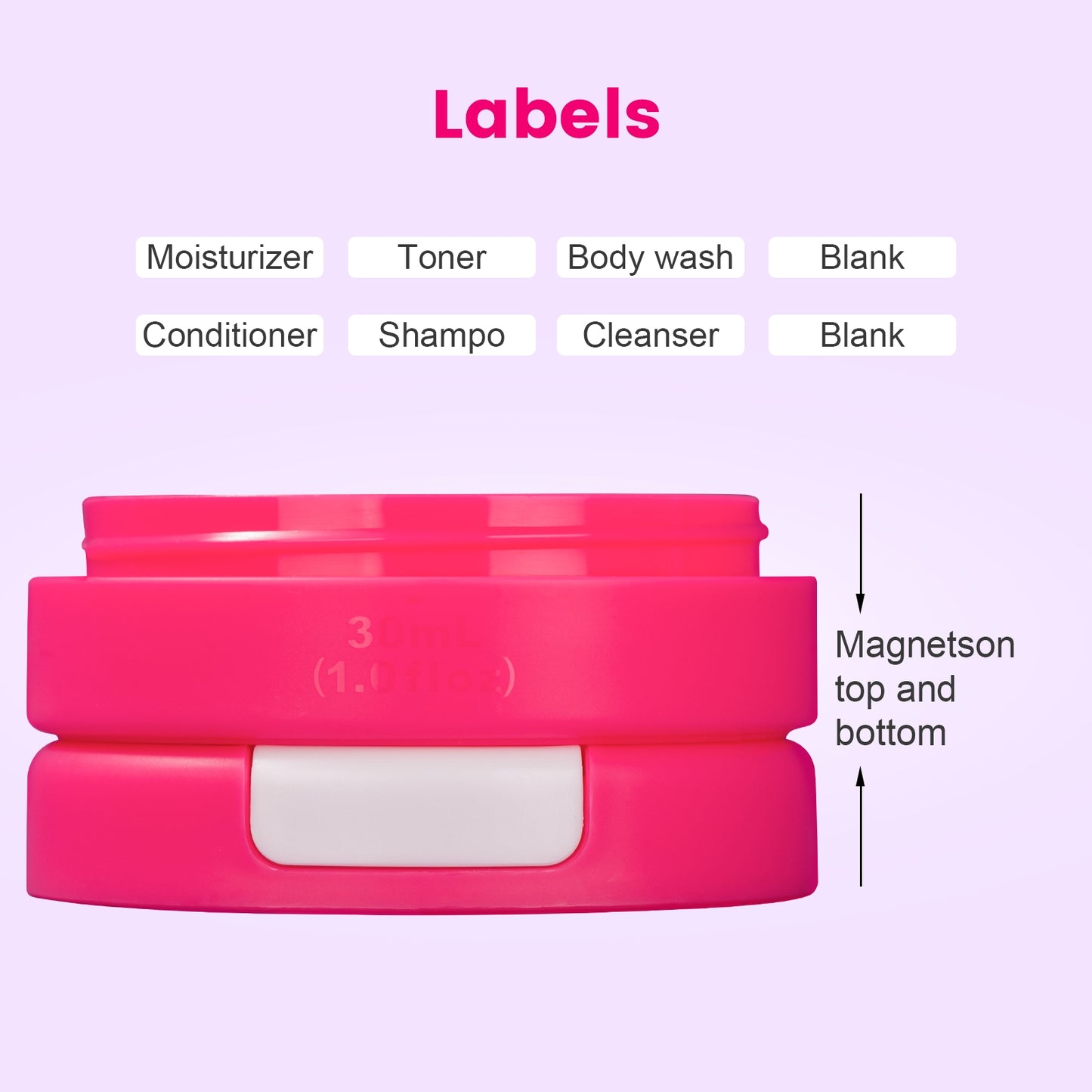 Mrsdry Travel Containers for Toiletries, Silicone Cream Jars TSA Approved Travel Size Containers with Clear Bag, Leak-proof Travel Accessories with Lid for Cosmetic Face Body Hand Cream (4 Pack)