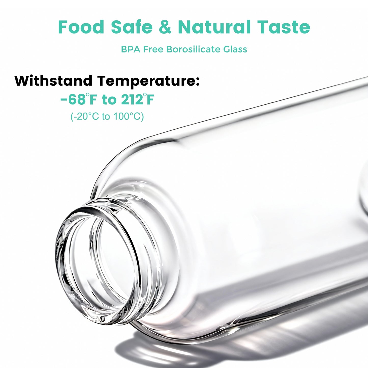 Glass Juice Bottles with Lids and Silicone Sleeves 18 oz, 4-Pack Reusable Clear Glass Water Bottles with Stainless Steel Airtight Cap for Juicing, Refrigerator, BPA Free Leak-Proof Drinking Jar