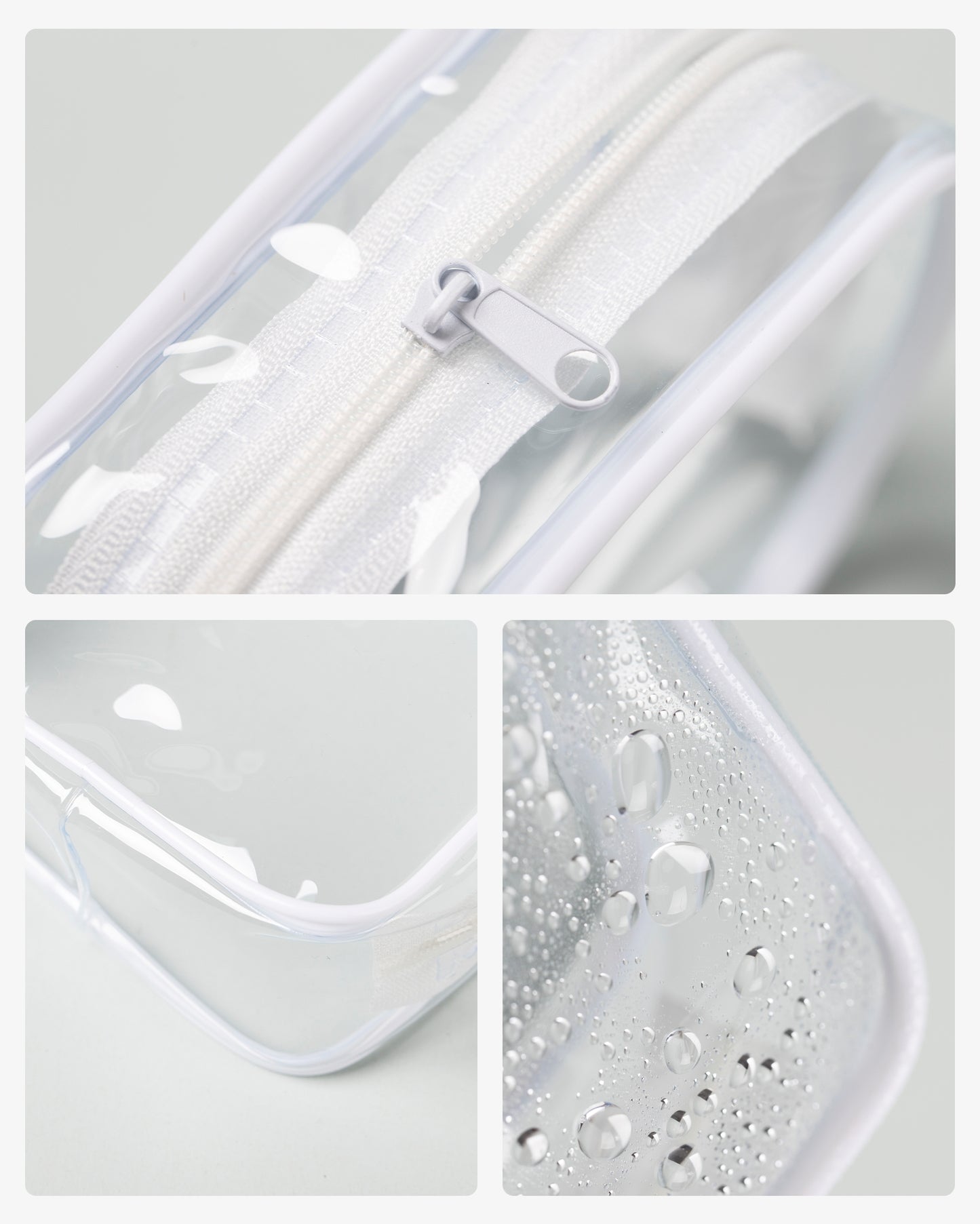 Mrsdry Travel Containers for Toiletries, TSA Approved Travel Size Toiletries 4 Pack, Refillable Containers, With Clear Bag, Leak Proof Silicone Jars, Essentials Creams Jars Carrying Small Items