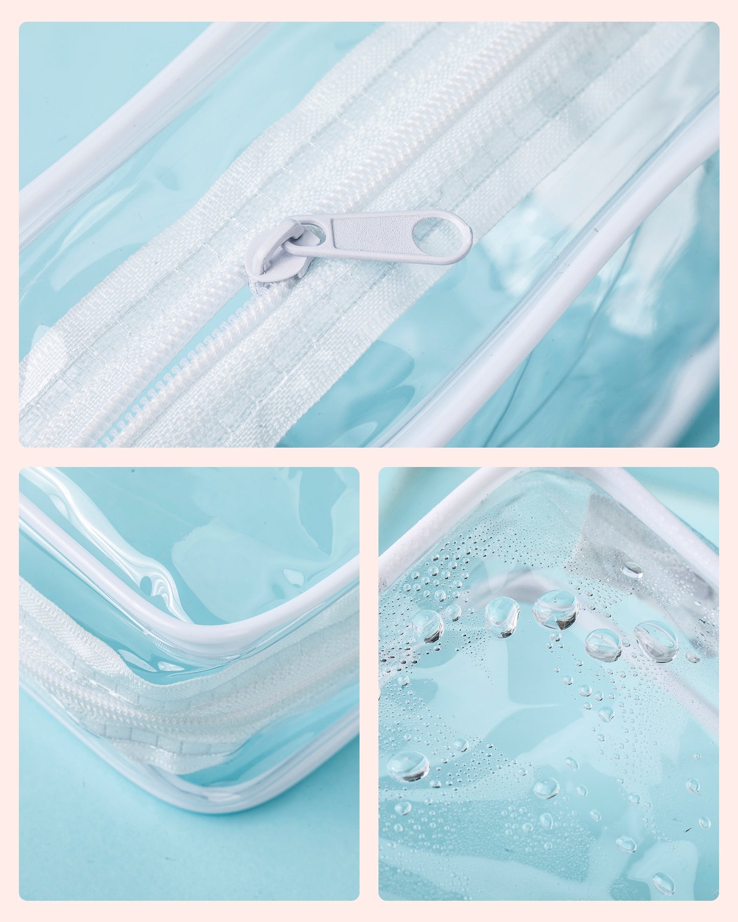 Mrsdry Travel Containers for Toiletries 4 Pack, TSA Approved Travel Size Toiletries, Portable Size Containers, With Clear Bag Leak Proof Silicone Jars, Essentials Creams Jars Carrying Small Items