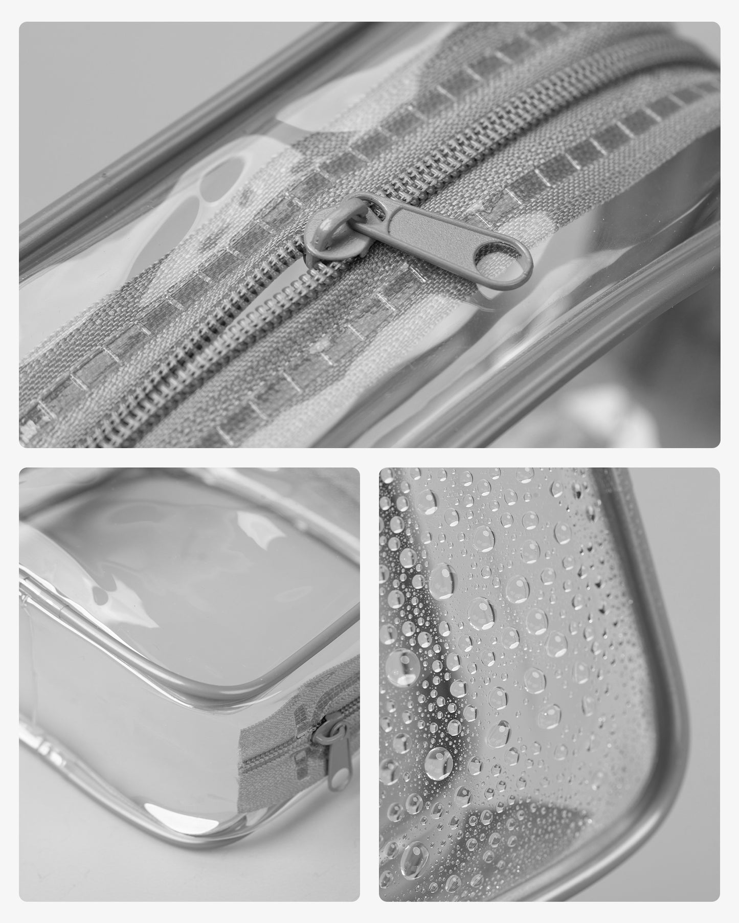 Mrsdry Travel Containers for Toiletries, TSA Approved Travel Size Toiletries 4 Pack, Refillable Containers, With Clear Bag, Leak Proof Silicone Jars, Essentials Creams Jars Carrying Small Items