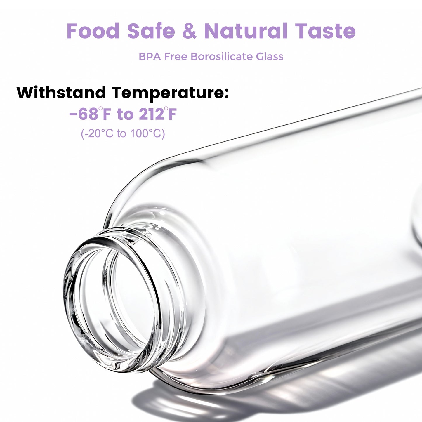 Glass Juice Bottles with Lids and Silicone Sleeves 18 oz, 4-Pack Reusable Clear Glass Water Bottles with Stainless Steel Airtight Cap for Juicing, Refrigerator, BPA Free Leak-Proof Drinking Jar