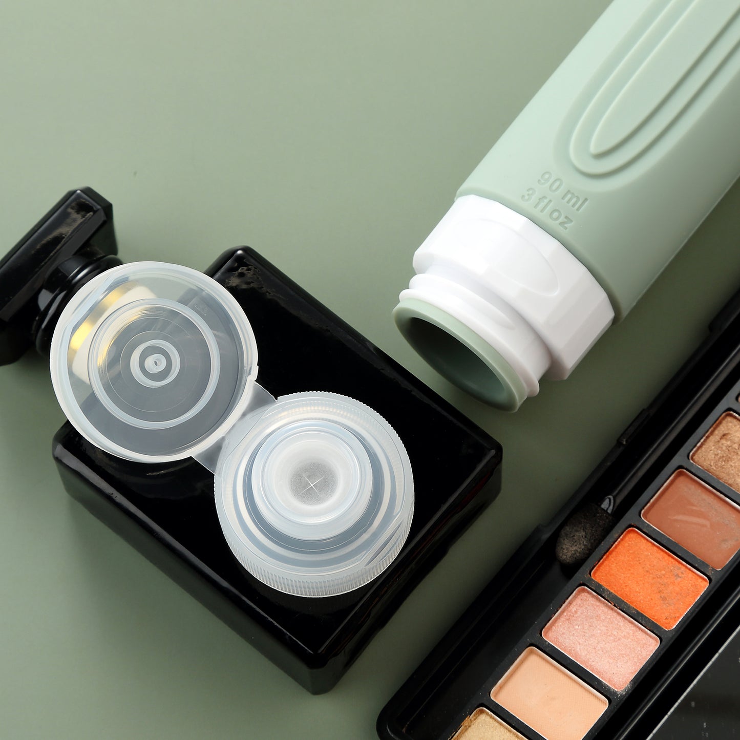 Mrsdry Travel Bottles for Toiletries, Tsa Approved 3oz Travel Size Containers BPA Free Leak Proof Refillable Liquid Silicone Squeezable Travel Accessories for Shampoo Conditioner Lotion (4 Pack)