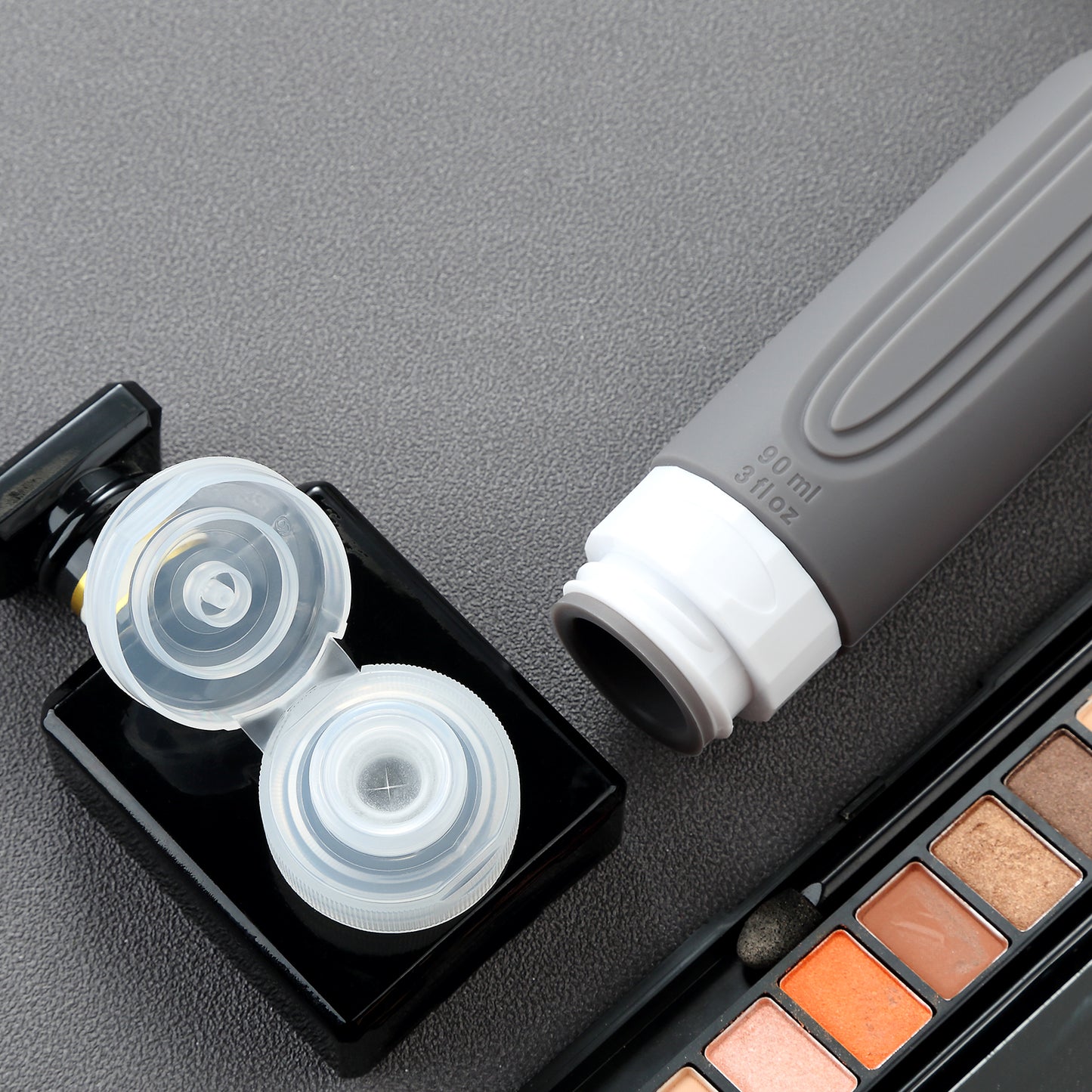 Mrsdry Travel Bottles for Toiletries, Tsa Approved 3oz Travel Size Containers BPA Free Leak Proof Refillable Liquid Silicone Squeezable Travel Accessories for Shampoo Conditioner Lotion (4 Pack)