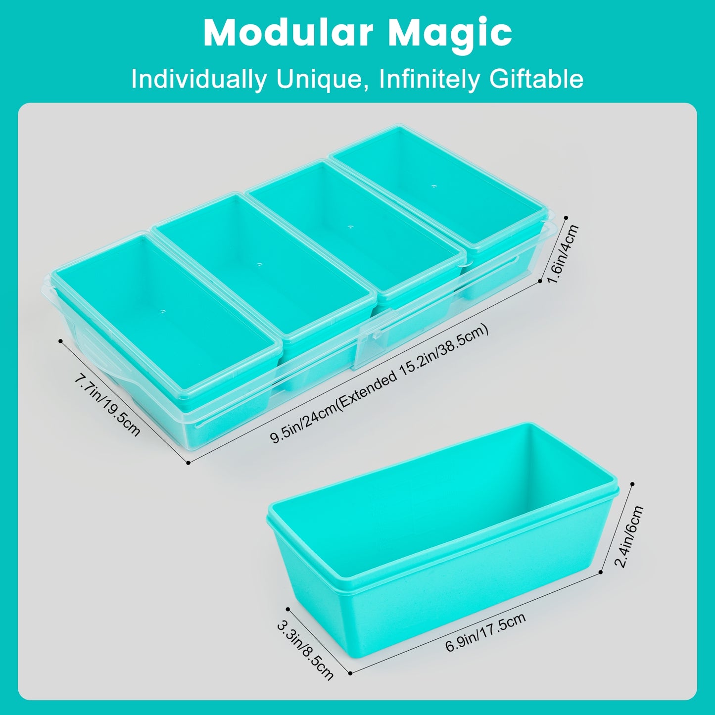 Mrsdry BPA-Free Silicone Freezer Molds with Retractable Base, Stackable Modular Organized, 2-Cup Portion Control Soup Cubes Freezer Tray with Lids for Meal Prep, Broth, Stews, Leftovers