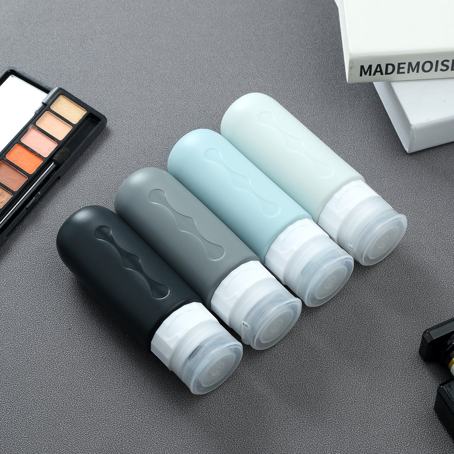 Mrsdry Travel Bottles for Toiletries, Tsa Approved, Travel Size Containers, BPA Free Leak Proof Tubs Refillable Liquid Accessories for Cometic Shampoo and Lotion Soap