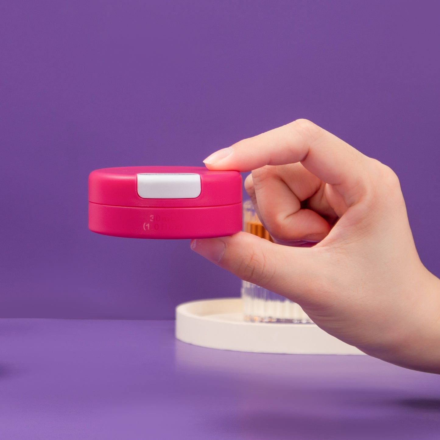 Mrsdry Travel Containers for Toiletries, Silicone Cream Jars TSA Approved Travel Size Containers with Clear Bag, Leak-proof Travel Accessories with Lid for Cosmetic Face Body Hand Cream (4 Pack)