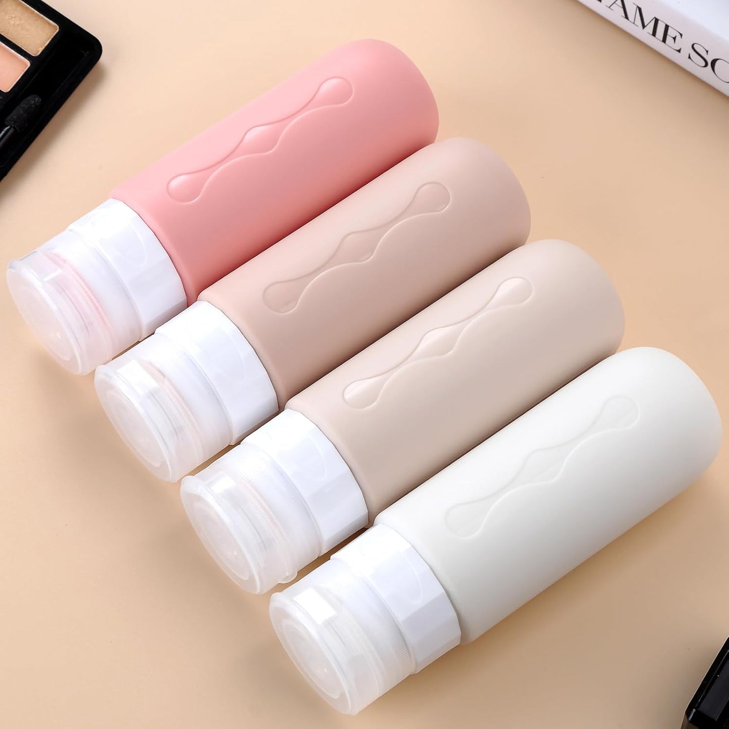 Mrsdry Travel Bottles for Toiletries, Tsa Approved, Travel Size Containers, BPA Free Leak Proof Tubs Refillable Liquid Accessories for Cometic Shampoo and Lotion Soap
