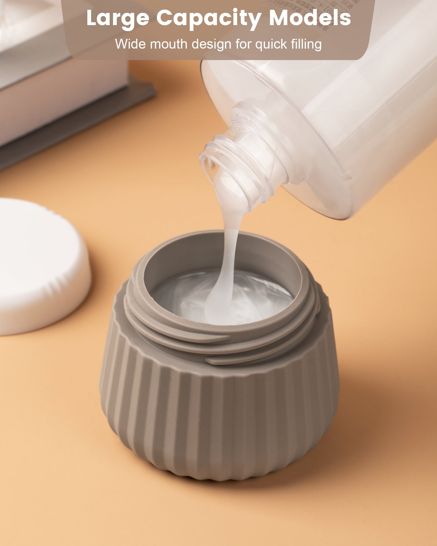 Mrsdry Travel Containers for Toiletries 4 Pack, TSA Approved Travel Size Toiletries, Travel Size Containers, With Clear Bag Leak Proof Silicone Jars, Travel Essentials Creams Jars Carrying Small Item