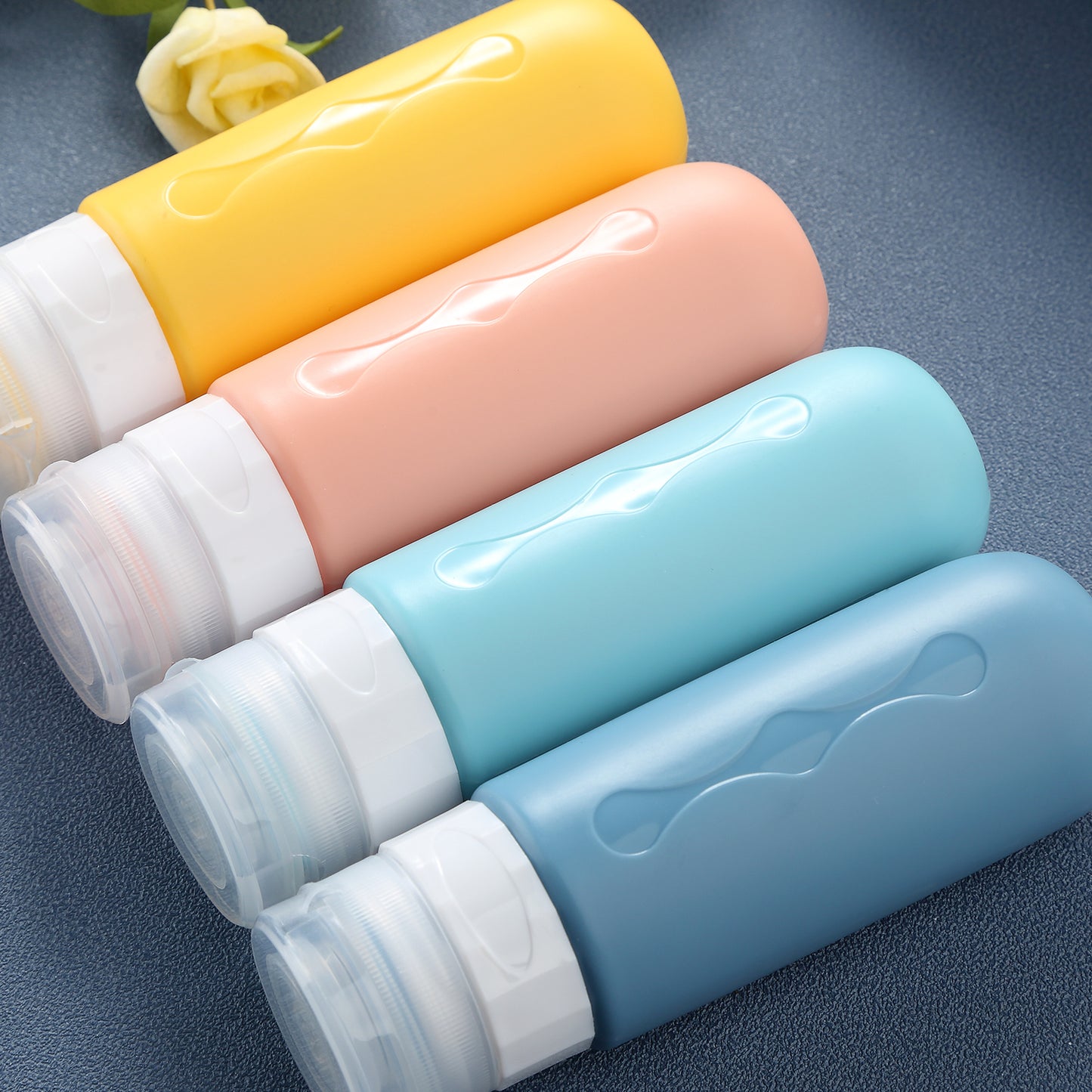 Mrsdry Travel Bottles for Toiletries, Tsa Approved, Travel Size Containers, BPA Free Leak Proof Tubs Refillable Liquid Accessories for Cometic Shampoo and Lotion Soap