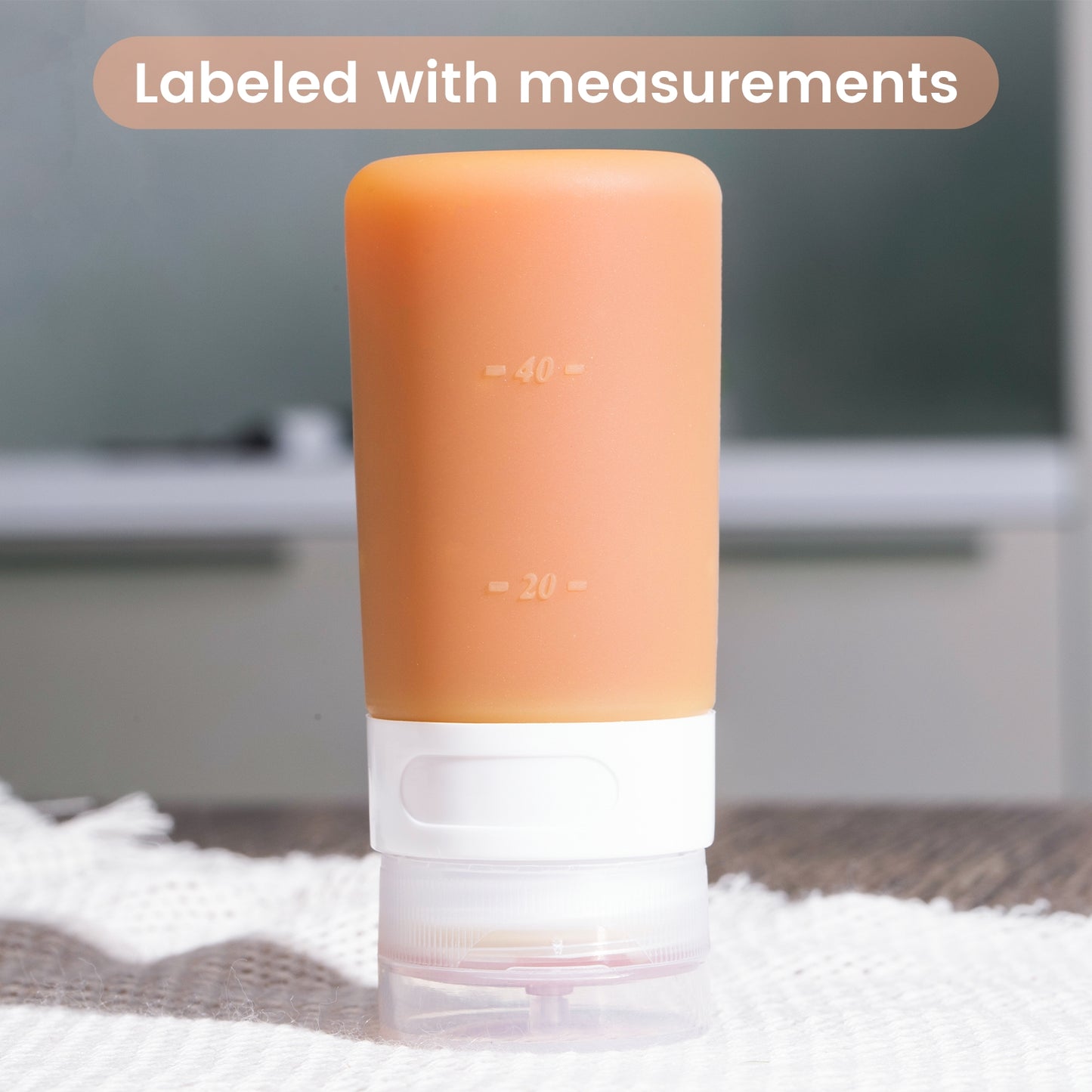 Mrsdry Small Condiment Squeeze Bottles, 2-oz Leakproof Silicone Salad Dressing Container to Go, Sauces Bottle for Bento Lunch Box, 4-pack, Candies