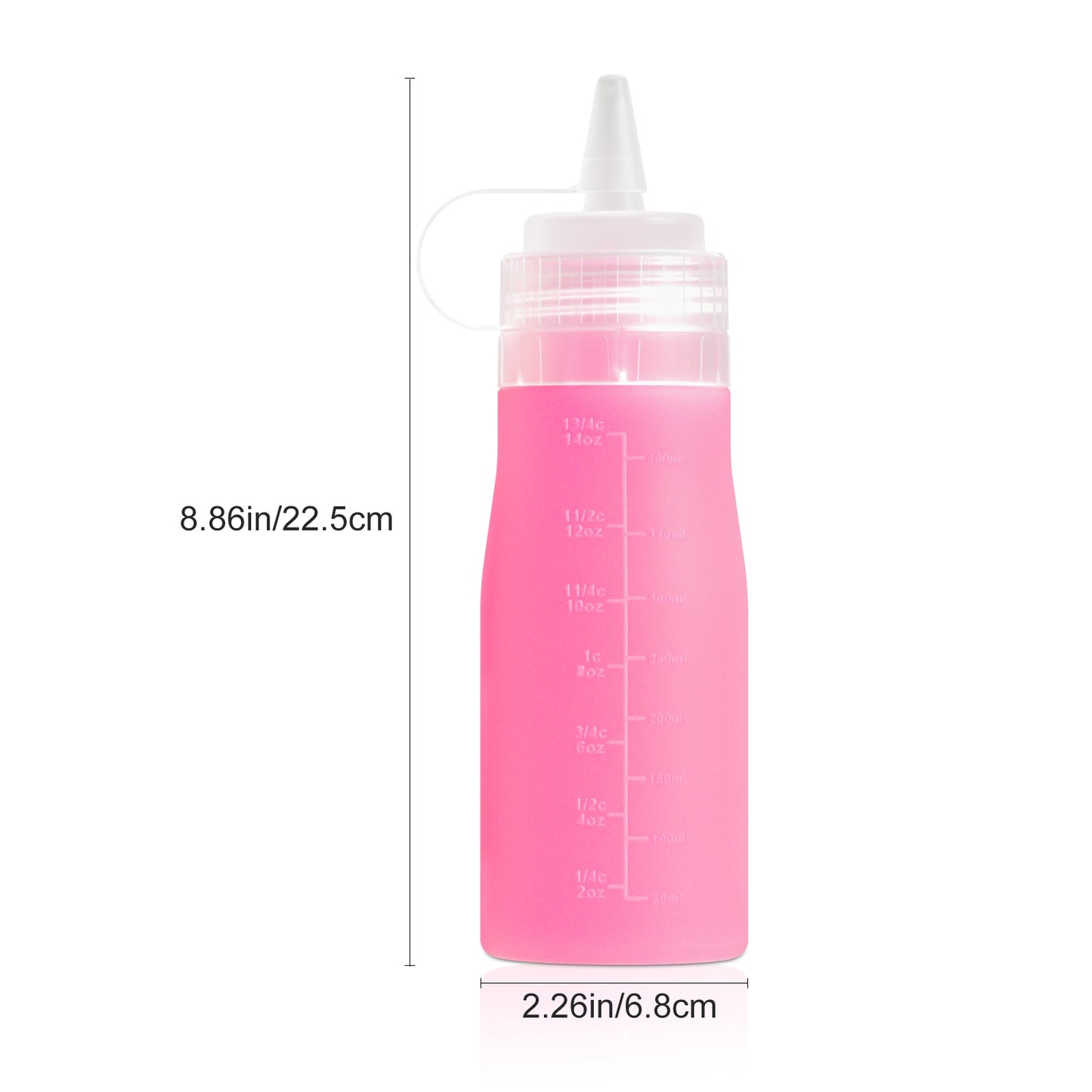 Mrsdry Condiment Squeeze Bottles, 16 oz Silicone Squeeze Bottles For Sauces, Leak Proof Condiment Containers with Extra Interchangeable lid, Easy Squeeze for Oil, Honey & Dressings, BPA FREE (4 Pack)