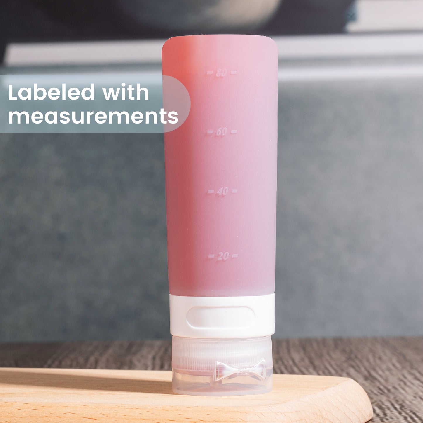 Mrsdry Condiment Squeeze Bottles for Sauces, 3-oz Mini Silicone Salad Dressing Container to Go with Reusable Sandwich Bag, Leakproof Sauce Bottle for Bento Lunch Box, 4 Pack, Gray