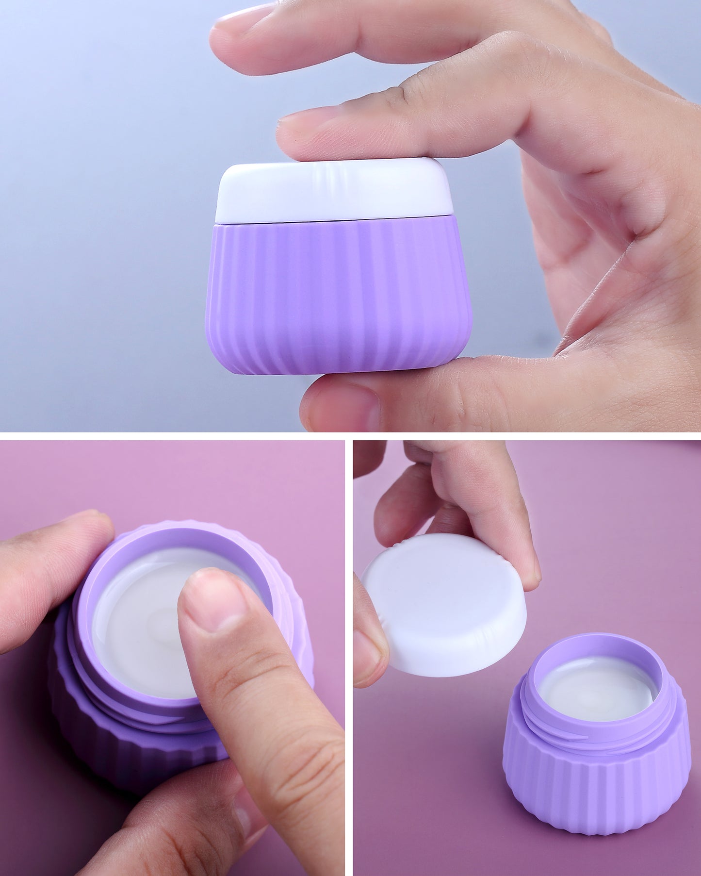 Mrsdry Travel Bottles - 8 Pack, TSA Approved 3 oz Travel Containers for Toiletries, Clear Bag, Leak Proof Silicone Squeezable Essentials Jars