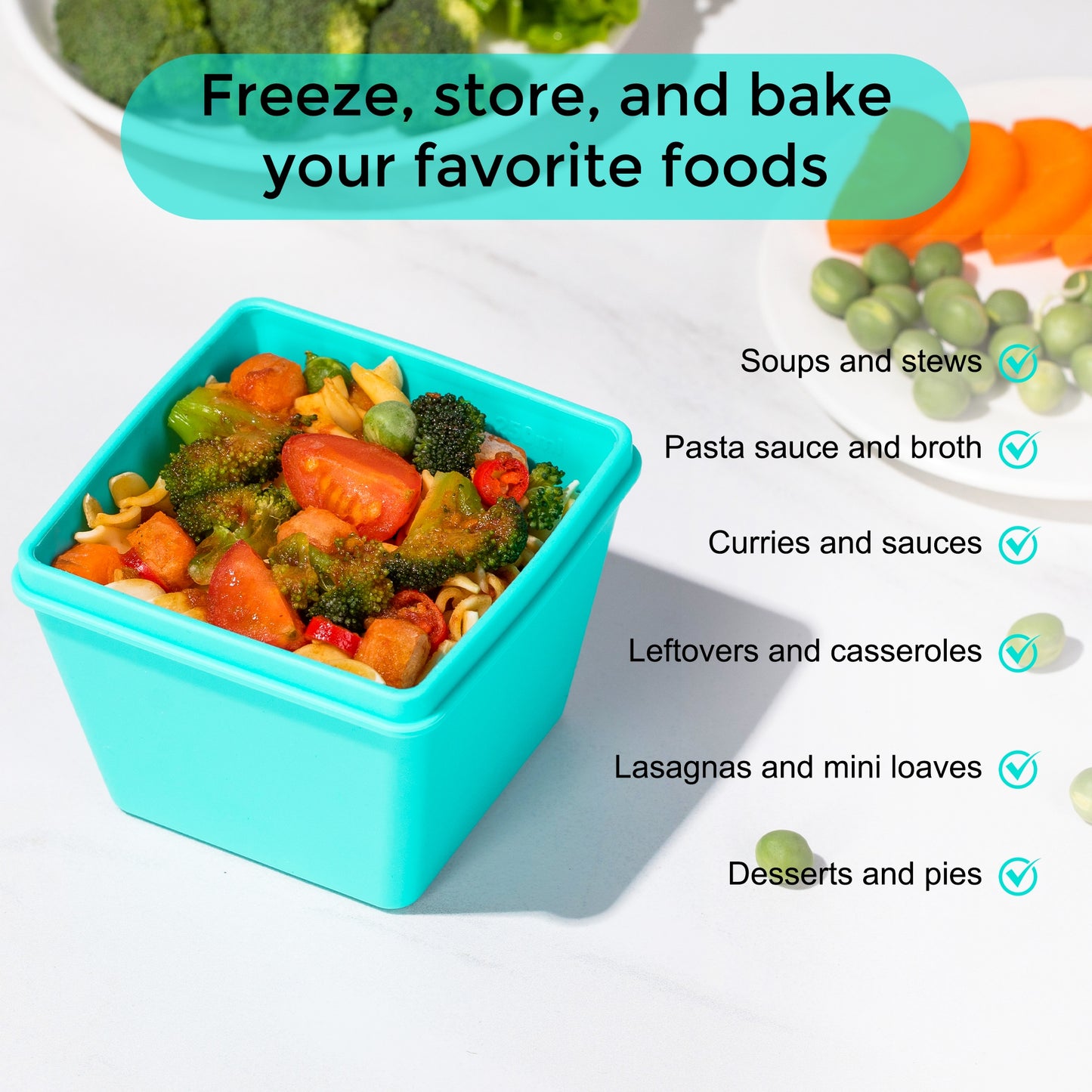 Mrsdry 1-Cup Silicone Freezer Molds with Lids, Individual 4-Pack Portion Soup Cubes Freezer Trays for Food Storage, Oven & Dishwasher Safe, BPA-Free, Silicone Freezer Containers for Meal Prep