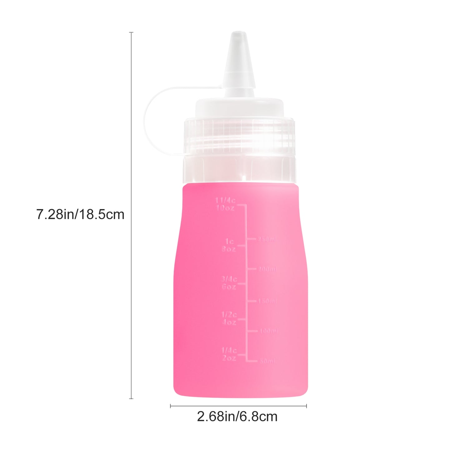 Mrsdry Condiment Squeeze Bottles, 12 oz Silicone Squeeze Bottles For Sauces, Leak Proof Condiment Container with Extra Interchangeable lid, Easy Squeeze for Oil, Honey & Dressings, BPA FREE (4 Pack)
