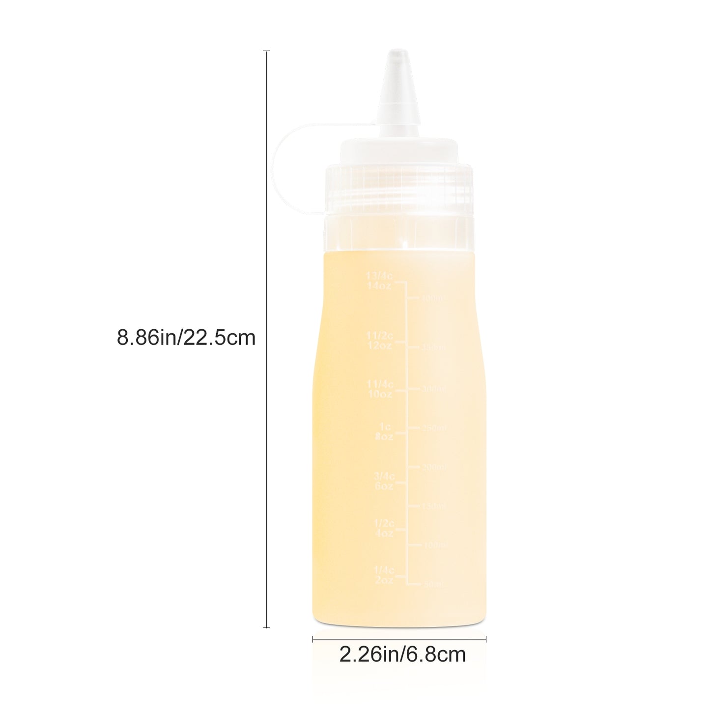 Mrsdry Condiment Squeeze Bottles, 16 oz Silicone Squeeze Bottles For Sauces, Leak Proof Condiment Containers with Extra Interchangeable lid, Easy Squeeze for Oil, Honey & Dressings, BPA FREE (4 Pack)