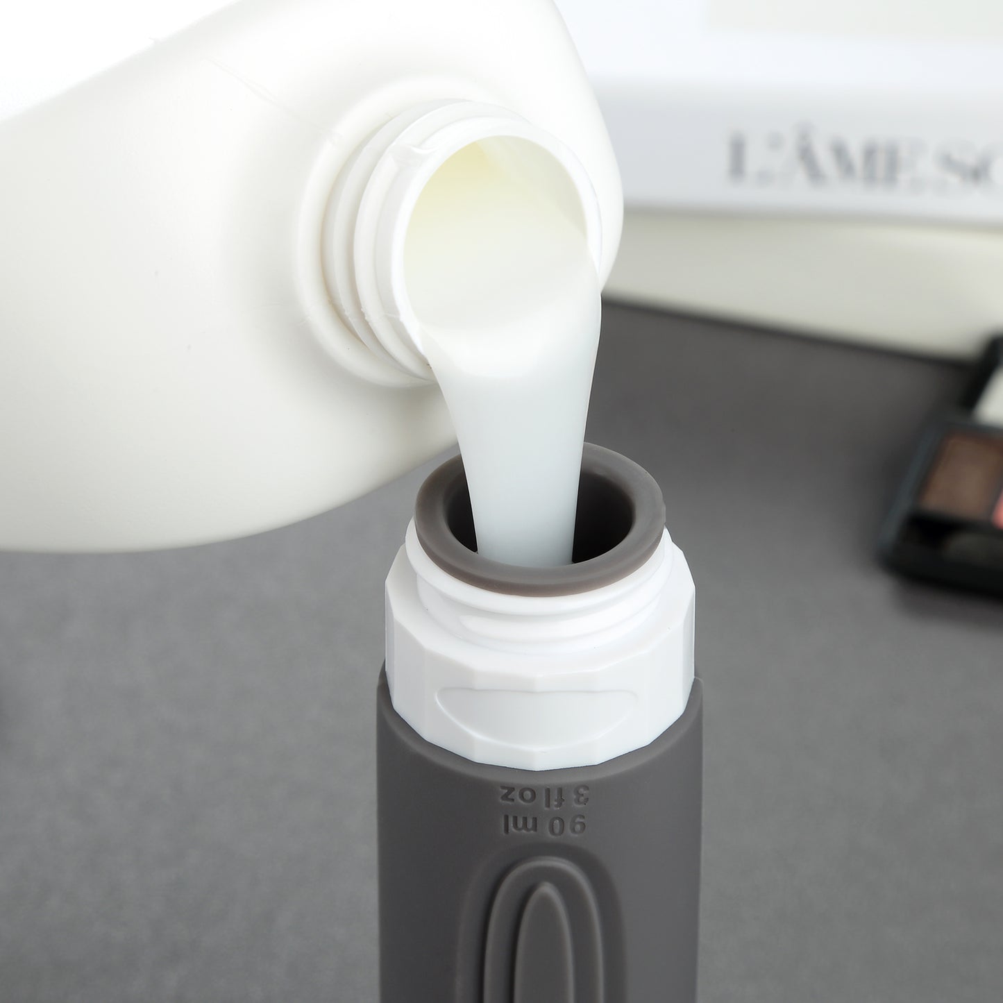 Mrsdry Travel Bottles for Toiletries, Tsa Approved 3oz Travel Size Containers BPA Free Leak Proof Refillable Liquid Silicone Squeezable Travel Accessories for Shampoo Conditioner Lotion (4 Pack)