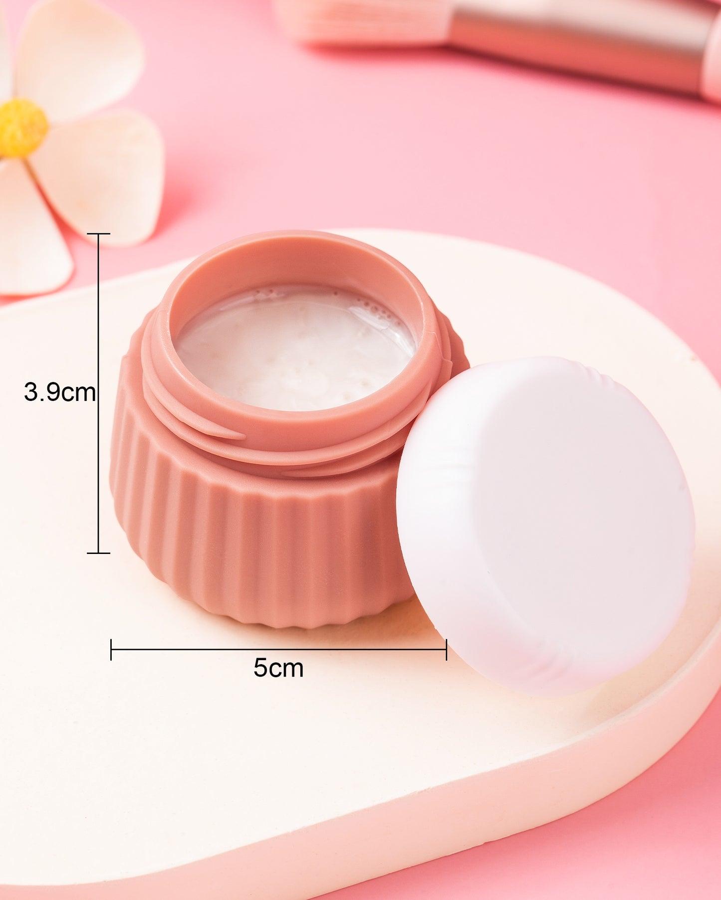 Mrsdry Travel Containers for Toiletries 4 Pack, TSA Approved Travel Size Toiletries, Portable Size Containers, With Clear Bag Leak Proof Silicone Jars, Essentials Creams Jars Carrying Small Items