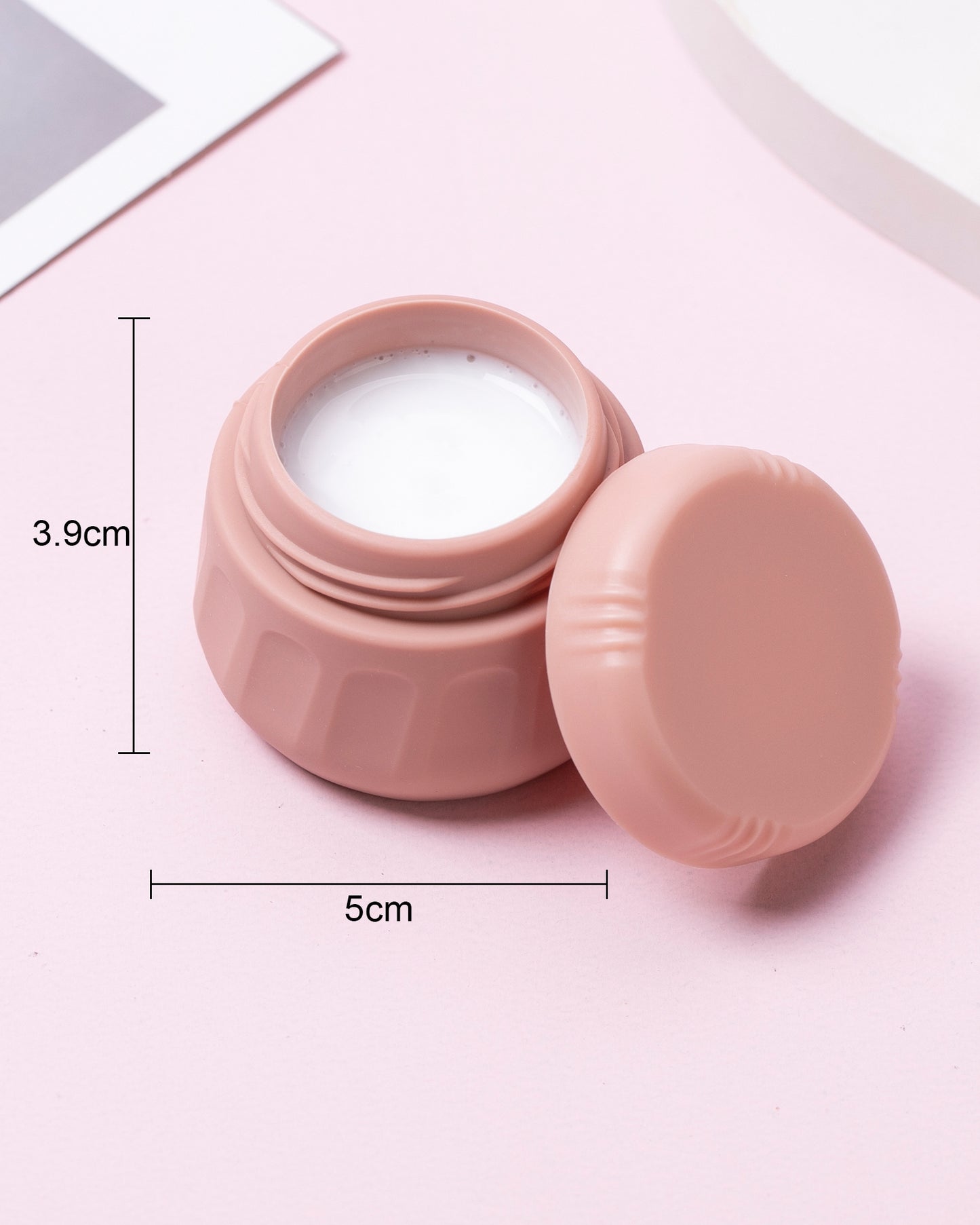 Mrsdry Travel Containers for Toiletries, TSA Approved Travel Size Toiletries 4 Pack, Refillable Containers, With Clear Bag, Leak Proof Silicone Jars, Essentials Creams Jars Carrying Small Items