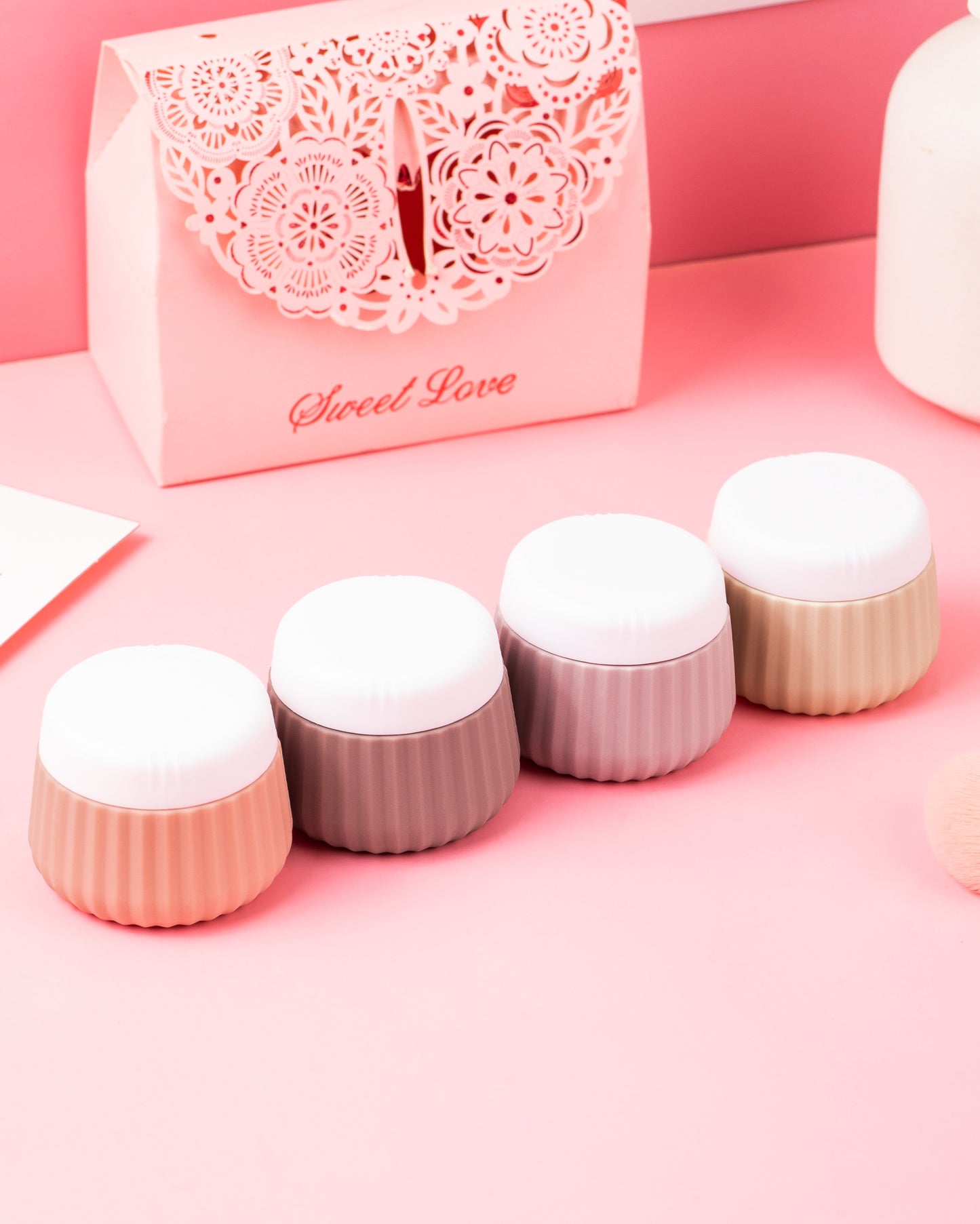 Mrsdry Travel Containers for Toiletries 4 Pack, TSA Approved Travel Size Toiletries, Portable Size Containers, With Clear Bag Leak Proof Silicone Jars, Essentials Creams Jars Carrying Small Items