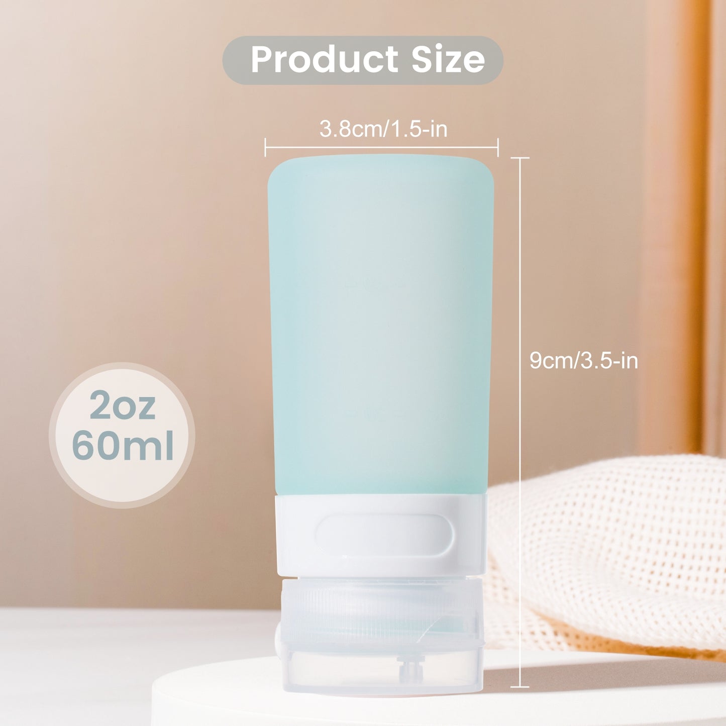Mrsdry Condiment Squeeze Bottles for Sauces, 2-oz Mini Silicone Salad Dressing Container to Go with Reusable Sandwich Bag, Leakproof Ketchup Bottle for Bento Lunch Box, 4 Pack, Gray