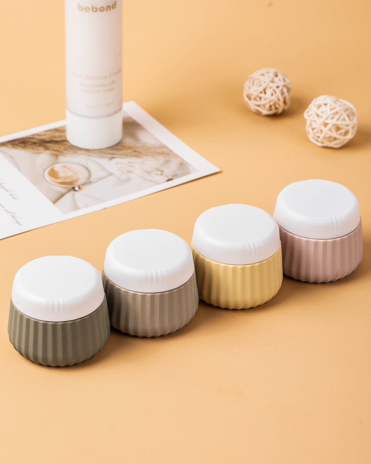 Mrsdry Travel Containers for Toiletries 4 Pack, TSA Approved Travel Size Toiletries, Portable Size Containers, With Clear Bag Leak Proof Silicone Jars, Essentials Creams Jars Carrying Small Items