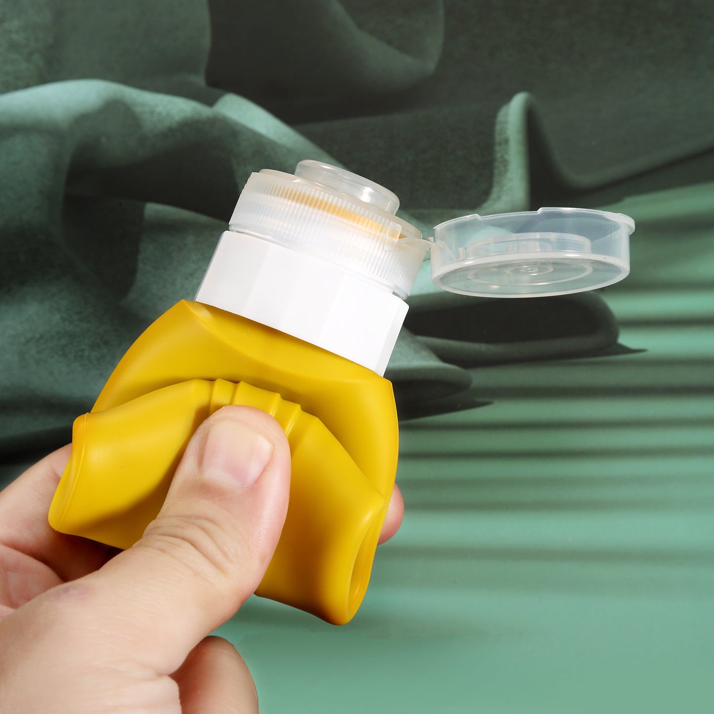 Mrsdry Travel Bottles for Toiletries, Tsa Approved 3oz Travel Size Containers BPA Free Leak Proof Refillable Liquid Silicone Squeezable Travel Accessories for Shampoo Conditioner Lotion (4 Pack)