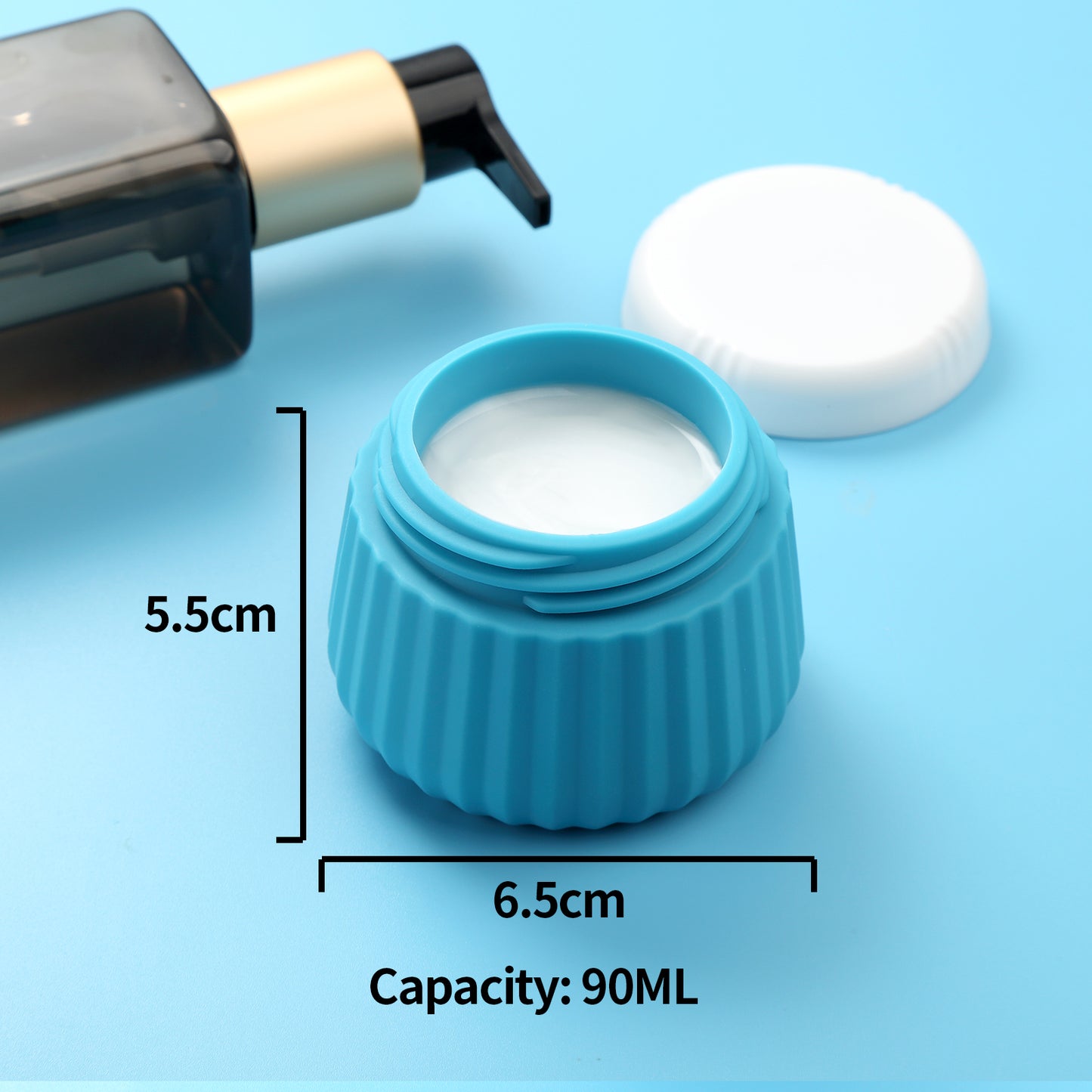 Mrsdry Travel Bottles 8 Pack, TSA Approved 3 oz Toiletries Containers, Leak Proof Silicone Squeezable Essentials Jars with Clear Bag