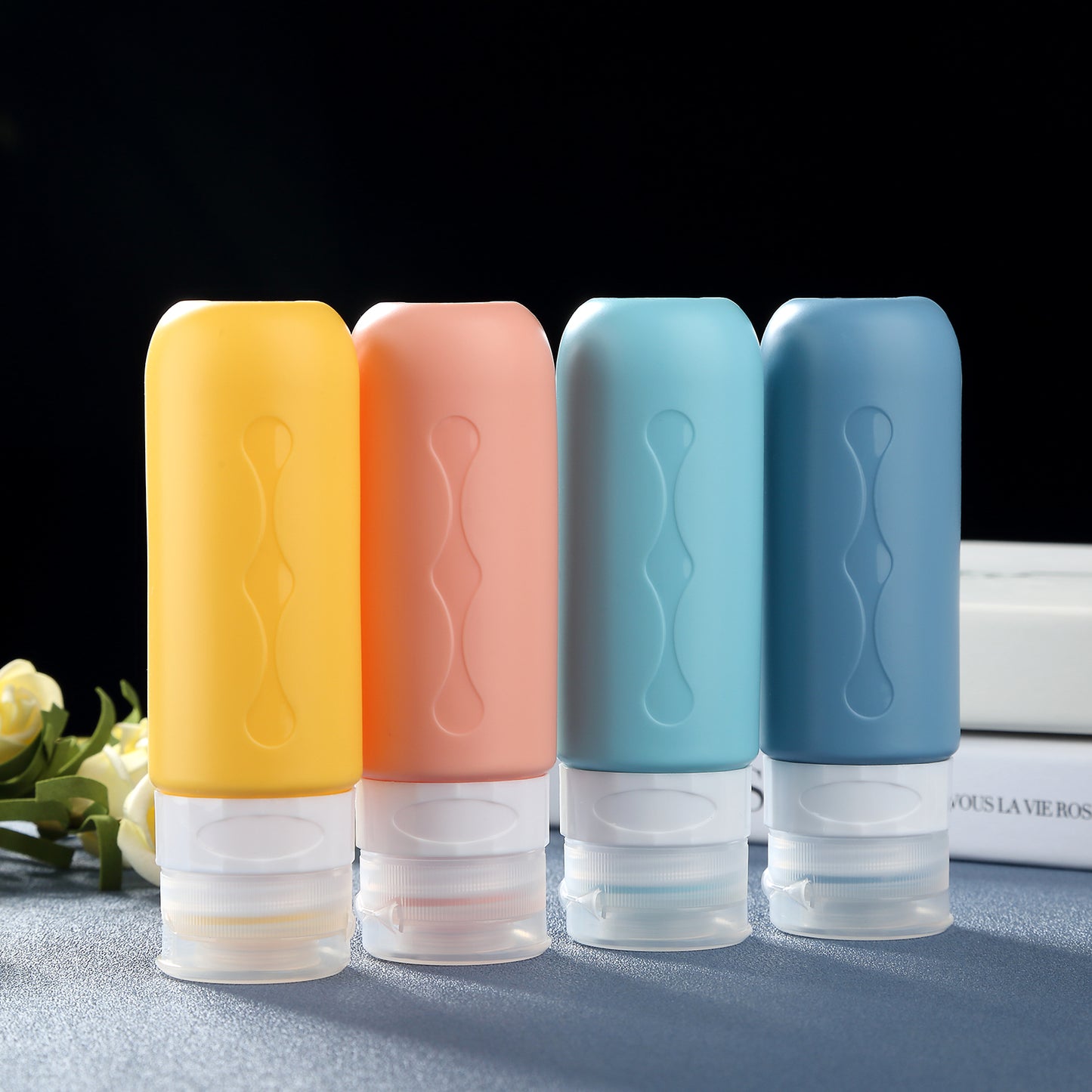 Mrsdry Travel Bottles for Toiletries, Tsa Approved, Travel Size Containers, BPA Free Leak Proof Tubs Refillable Liquid Accessories for Cometic Shampoo and Lotion Soap