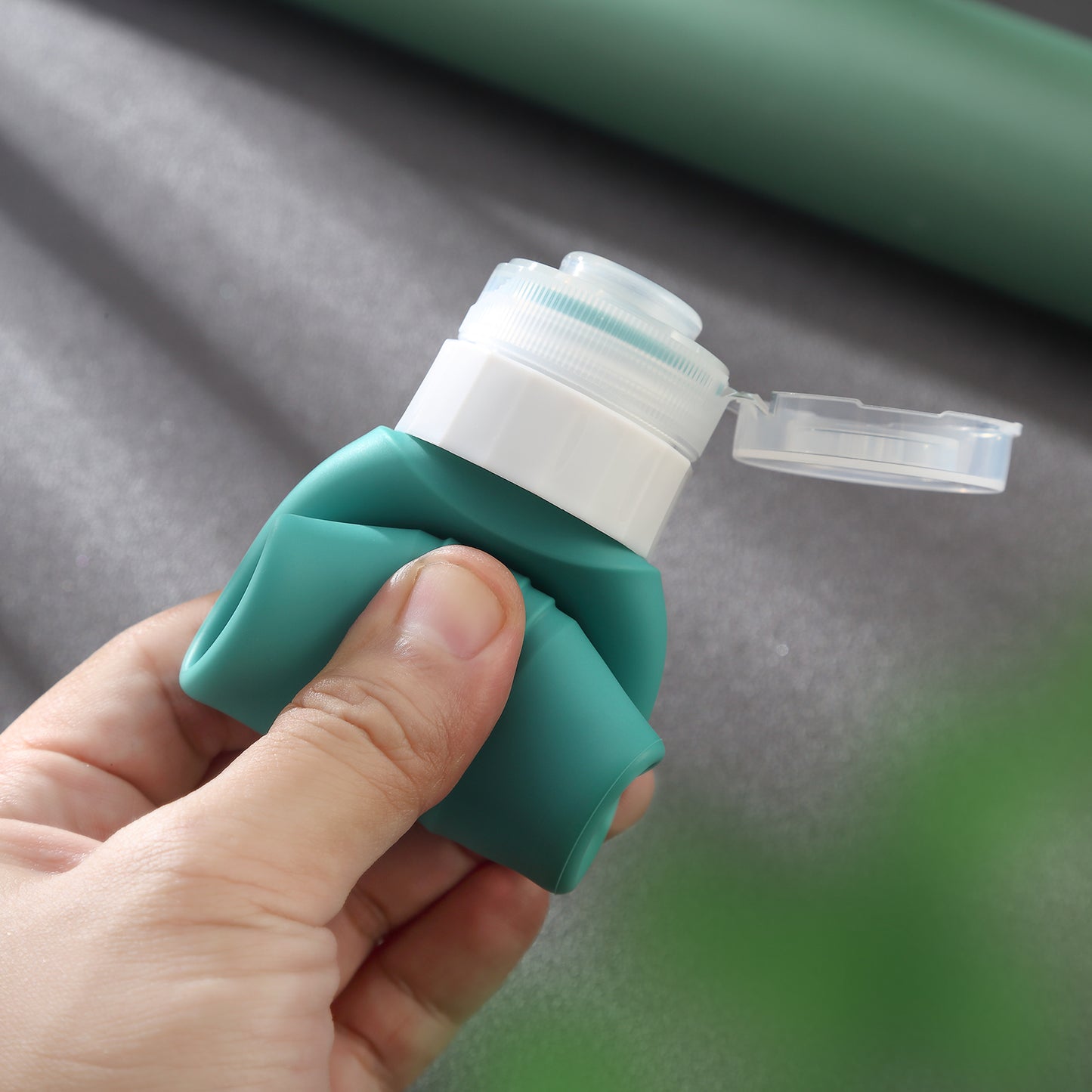 Mrsdry Travel Bottles for Toiletries, Tsa Approved 3oz Travel Size Containers BPA Free Leak Proof Refillable Liquid Silicone Squeezable Travel Accessories for Shampoo Conditioner Lotion (4 Pack)