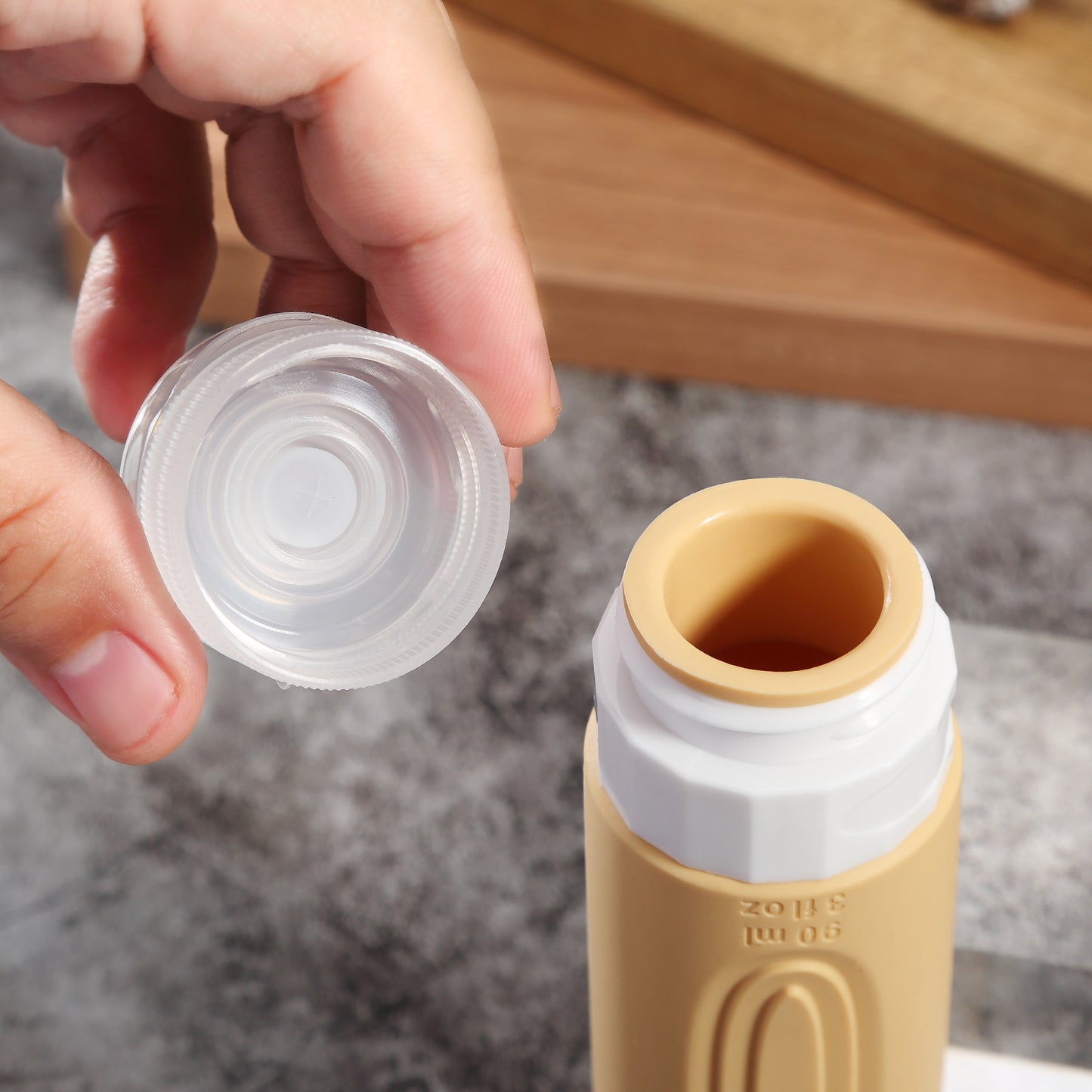 Mrsdry Travel Bottles for Toiletries, Tsa Approved 3oz Travel Size Containers BPA Free Leak Proof Refillable Liquid Silicone Squeezable Travel Accessories for Shampoo Conditioner Lotion (4 Pack)