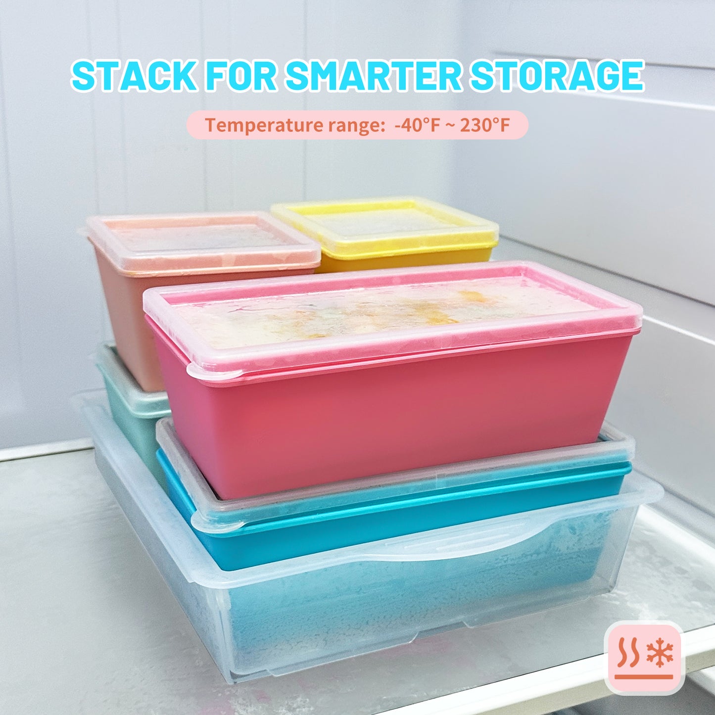 Mrsdry BPA-Free Silicone Freezer Molds with Base, Individual 6-Pack 1-Cup & 2-Cup Portion Soup Cubes Freezer Tray with Lid for Food Storage, Dishwasher Safe, Silicone Freezer Containers for Meal Prep